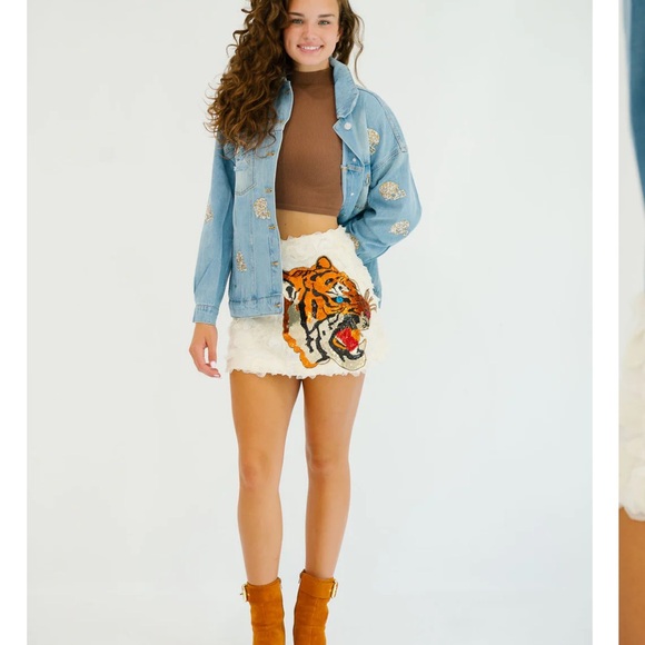 Judith March Tiger skirt - Picture 2 of 4